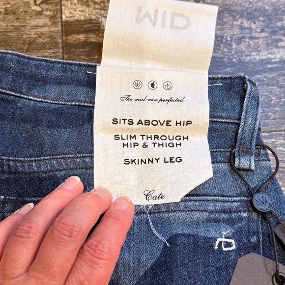 Rag & Bone Cate Mid Rise Ankle Skinny Jeans Women's Size 28 Blue Camo - Picture 14 of 16